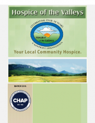 Hospice of the Valleys – March Newsletter 2016