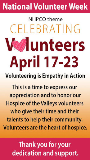 Celebrating Volunteers April 17-23
