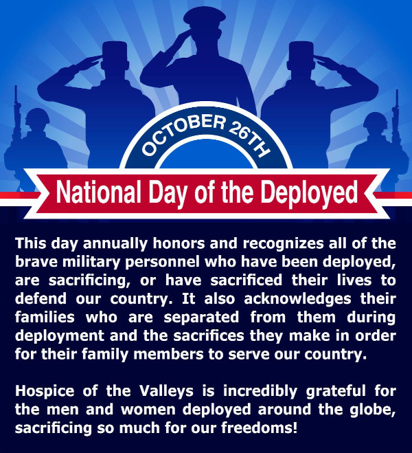 October 26th The National Day of the Deployed