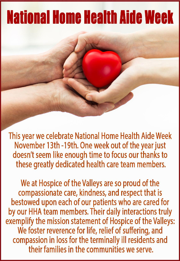 National Home Health Aide Week
