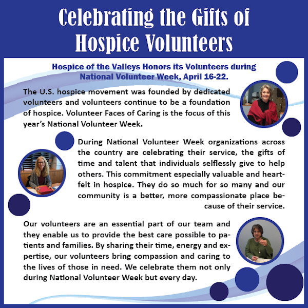 Celebrating the Gifts of Hospice Volunteers