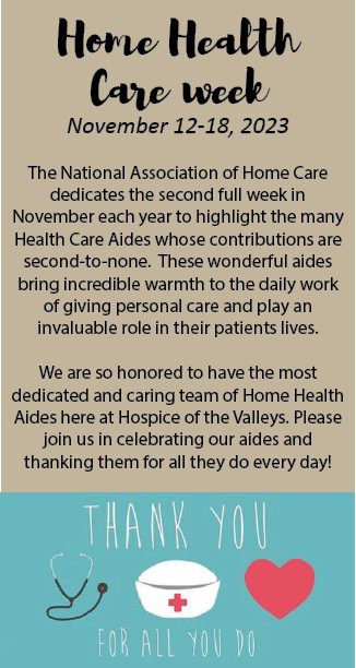 Home Health Care Week November 12-18, 2023
